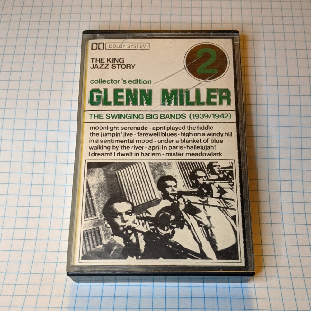 Glen Miller The King Jazz Story Cassette tape